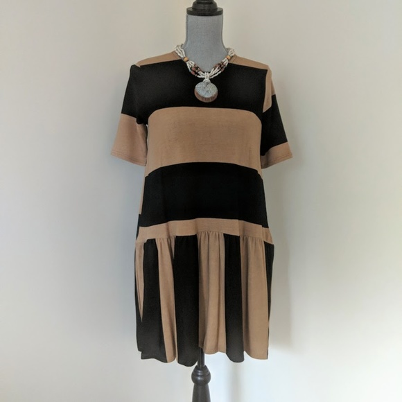 [Gypsy Magic] Stripe Hi-Lo Tunic Dress - Picture 1 of 4
